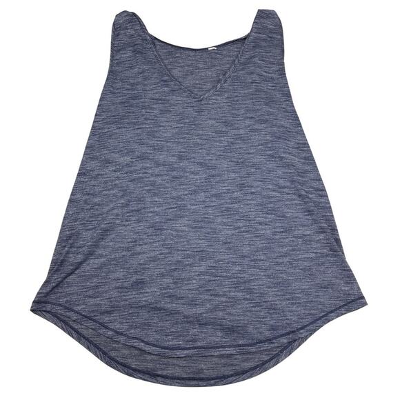 LULULEMON  Do The Twist Tank Sz 2 Heathered Deep Navy - Picture 2 of 5